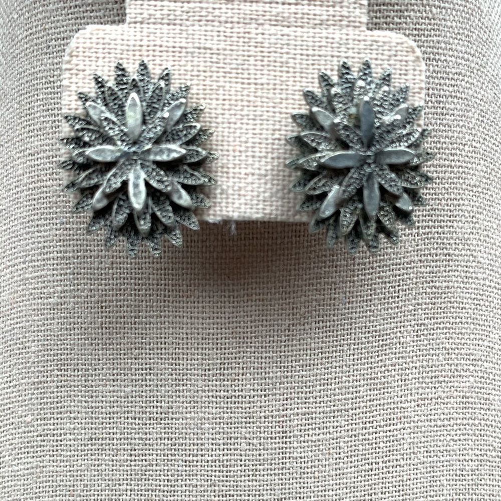 Pewter color earrings
